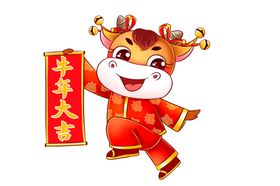 卡通牛