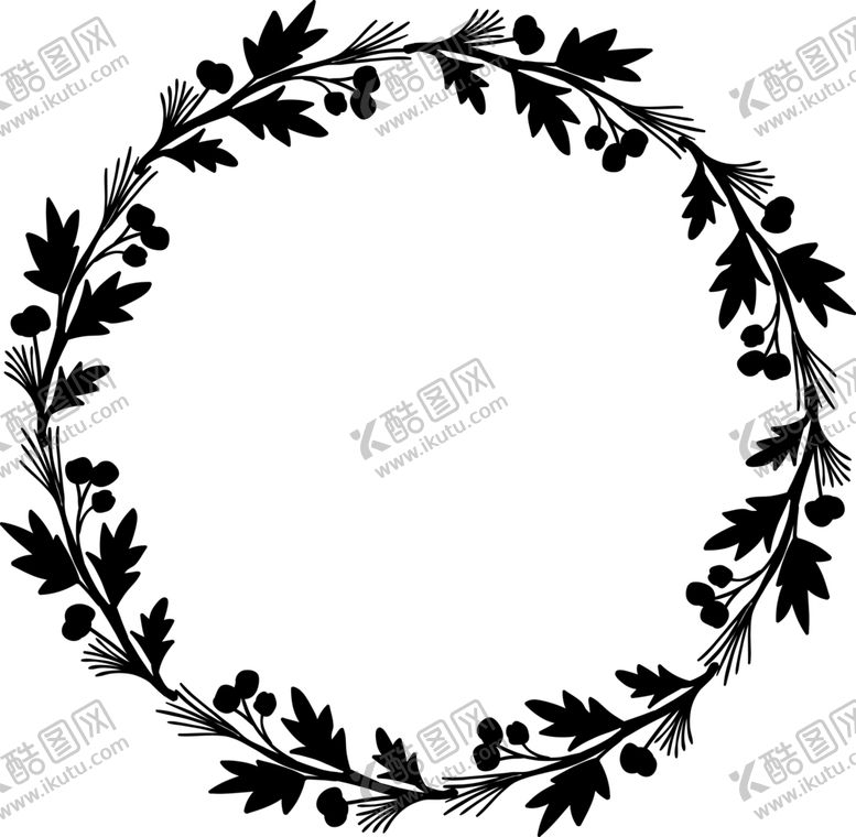 编号：84772605130757121015【酷图网】源文件下载-圆形花环