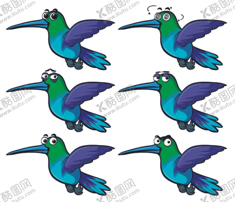 编号：93262709241116072436【酷图网】源文件下载-卡通动物表情