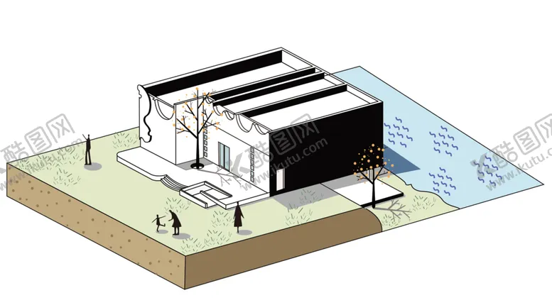 编号：59598809160043393355【酷图网】源文件下载-2.5D卡通房子