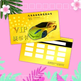 汽车VIP洗车卡