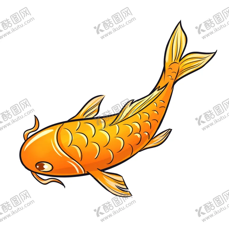 编号：92403203252101224000【酷图网】源文件下载-锦鲤鱼插画