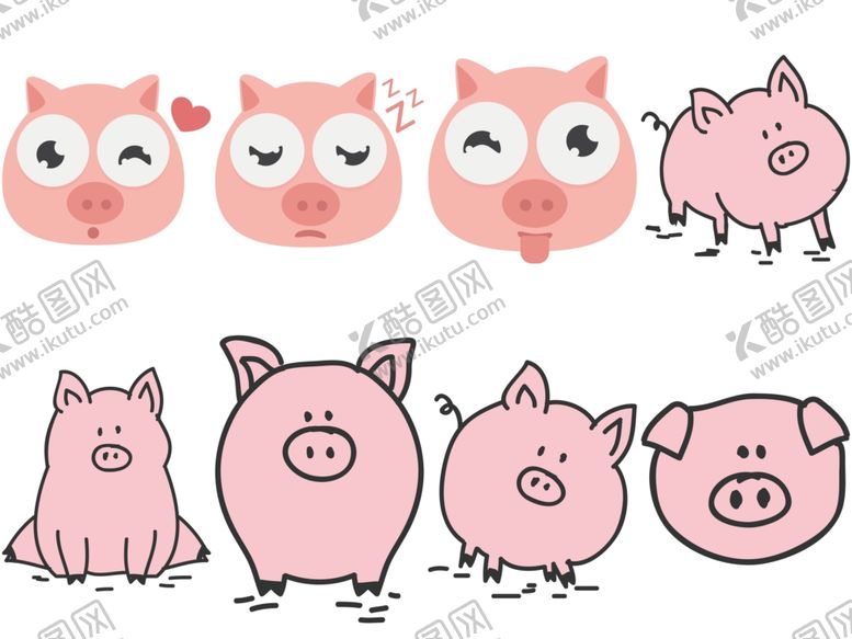 编号：80891609092257257397【酷图网】源文件下载-卡通猪