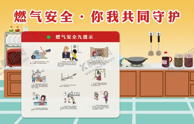 编号：12715012221654341520【酷图网】源文件下载-燃气安全宣传海报展示