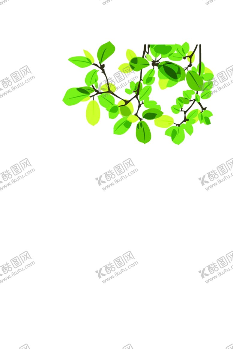 编号：28178807090918175352【酷图网】源文件下载-绿叶树叶装饰