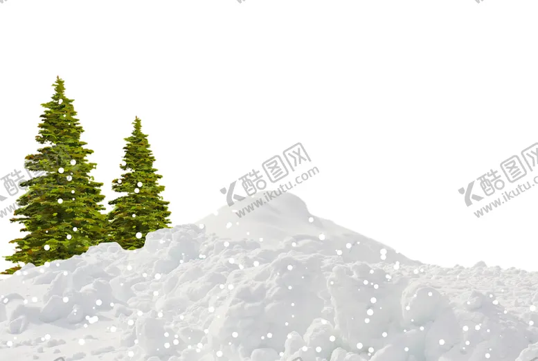 编号：49700812111638461474【酷图网】源文件下载-圣诞树雪景树林房子