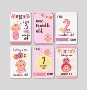 宝宝周岁生日卡片设计图