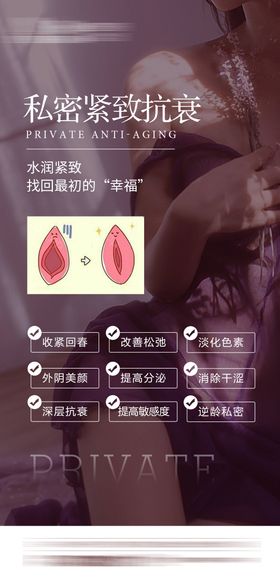 医美女性私密养护抗衰系列海报