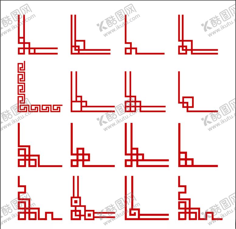 编号：88758807022218025457【酷图网】源文件下载-矢量中式中国风古典边框边角