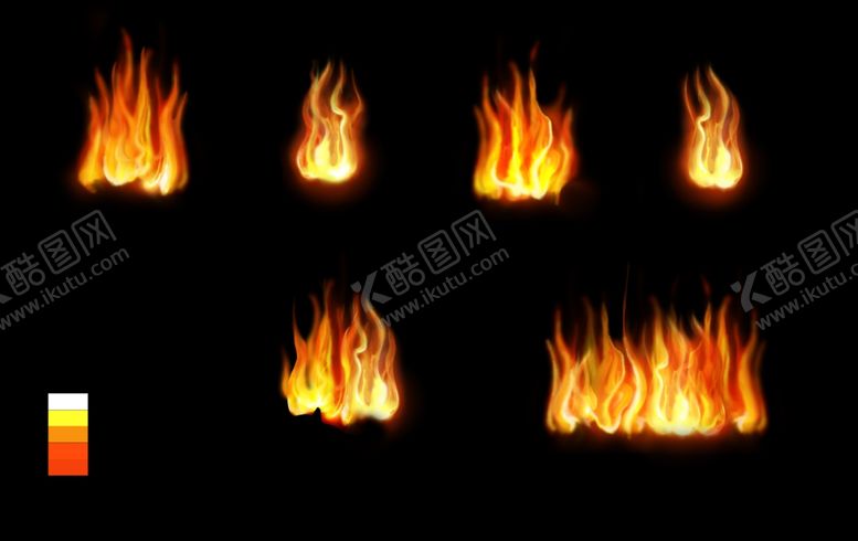 编号：24614909112210195012【酷图网】源文件下载-火焰特效手绘素材