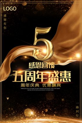 周年庆海报易拉宝宣传册超市