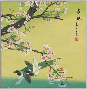 中式古典花鸟工笔画