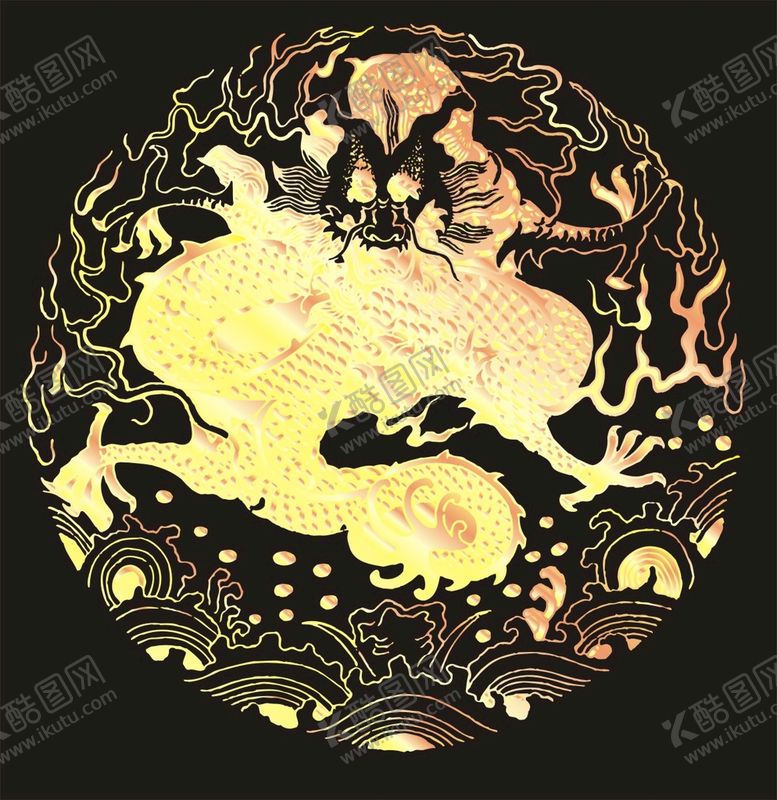编号：23544401310009541728【酷图网】源文件下载-圆形传统花纹 