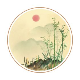 水墨诗画装饰画中国风水墨