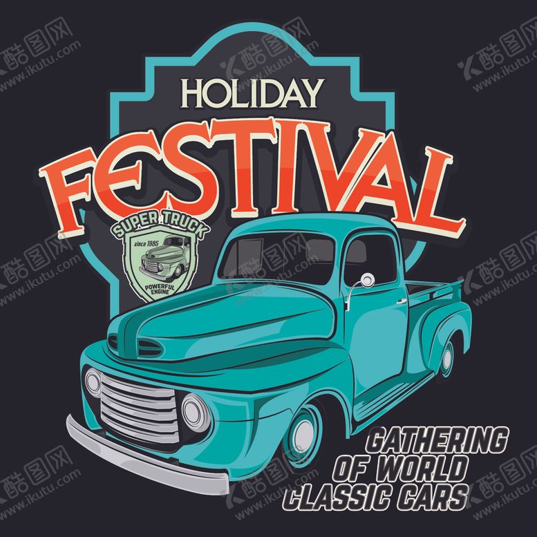 编号：98469910041036192287【酷图网】源文件下载-复古汽车海报