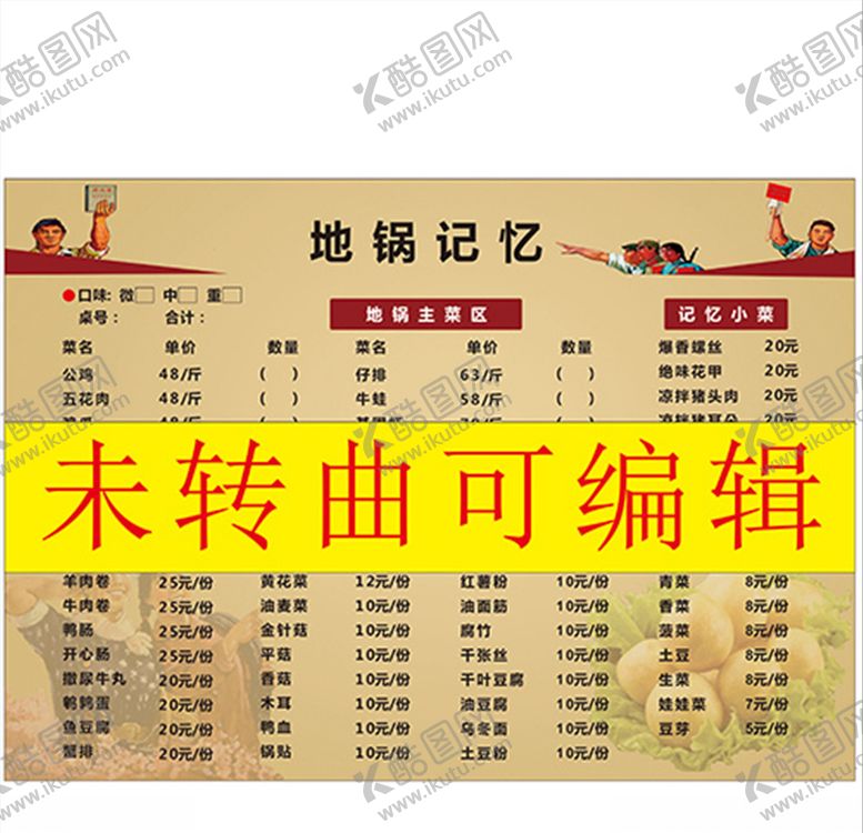 编号：87263007021435491684【酷图网】源文件下载-菜单