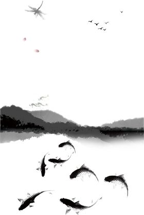 水墨山水素材
