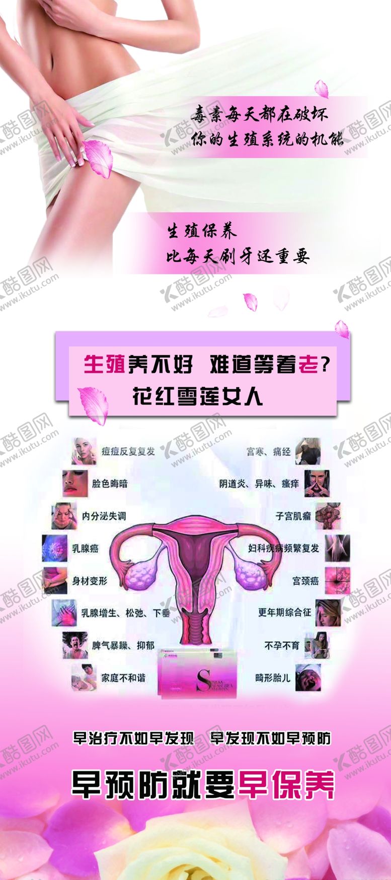 编号：30174010262222434189【酷图网】源文件下载-花红雪莲展架