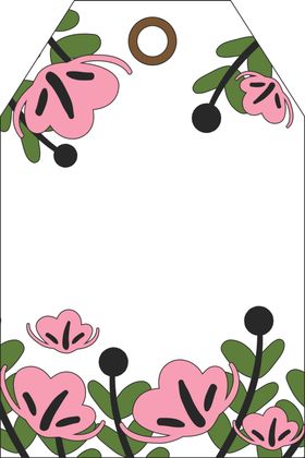 花朵标签免抠图
