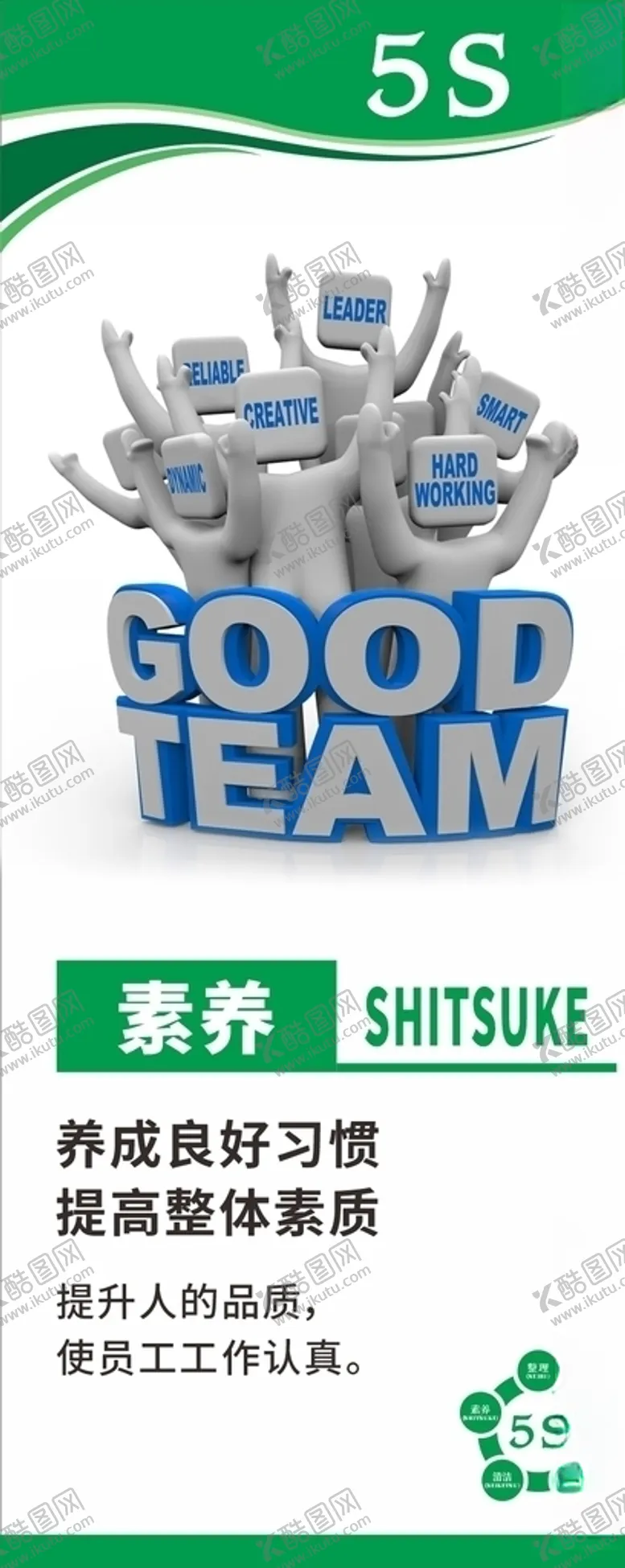 编号：66746505012031568759【酷图网】源文件下载-公司企业工厂5S管理标语展板