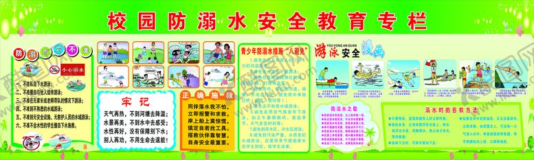编号：75098309210353444620【酷图网】源文件下载-防溺水专栏