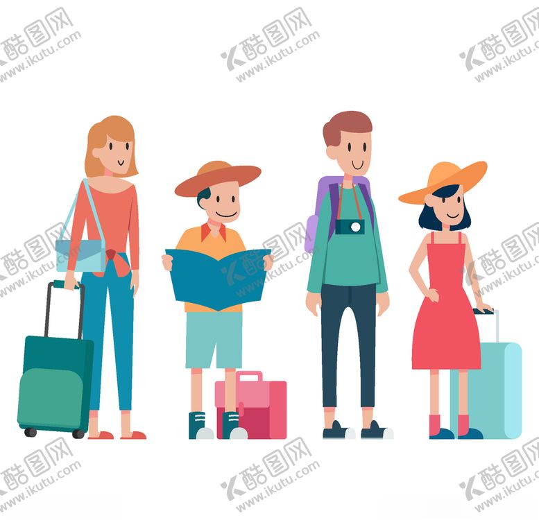编号：80922706280447043761【酷图网】源文件下载-旅客游客
