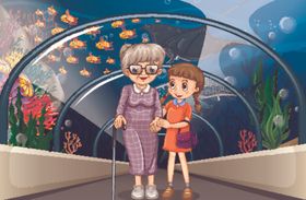 卡通水族馆