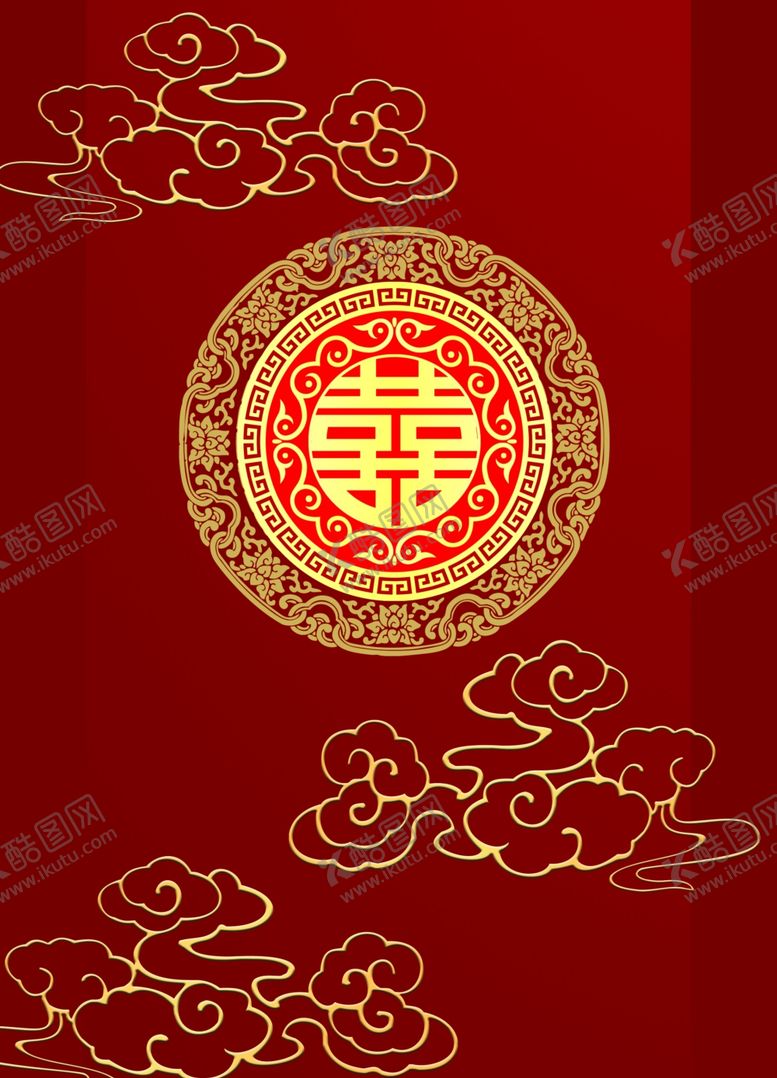编号：46601009271827101677【酷图网】源文件下载-中式婚礼侧背景