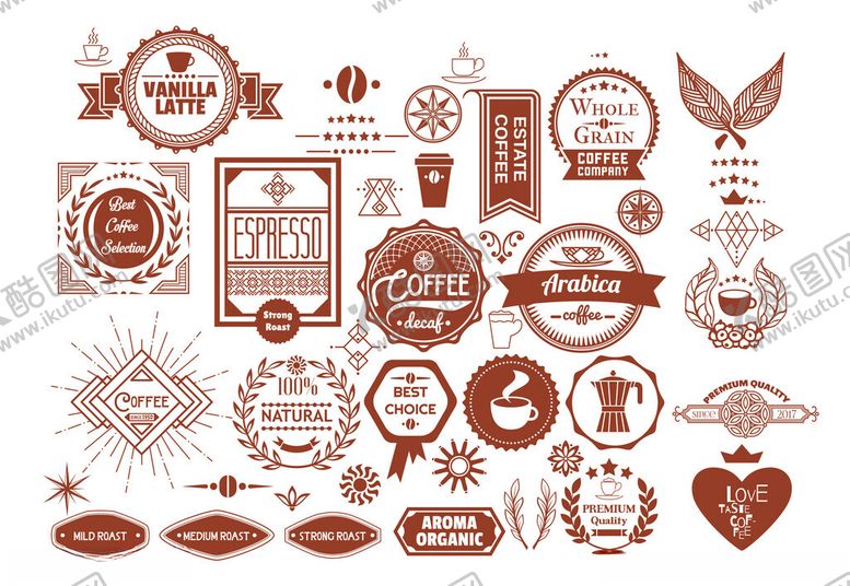 编号：91034804272108451597【酷图网】源文件下载-咖啡元素logo