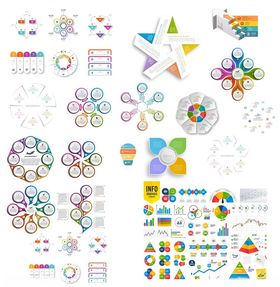 多彩几何图形矢量素材集