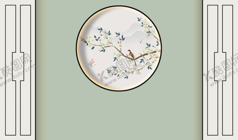 编号：90778704142047327410【酷图网】源文件下载-工笔花鸟画