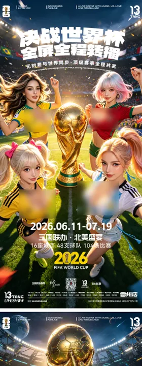 酒吧世界杯海报