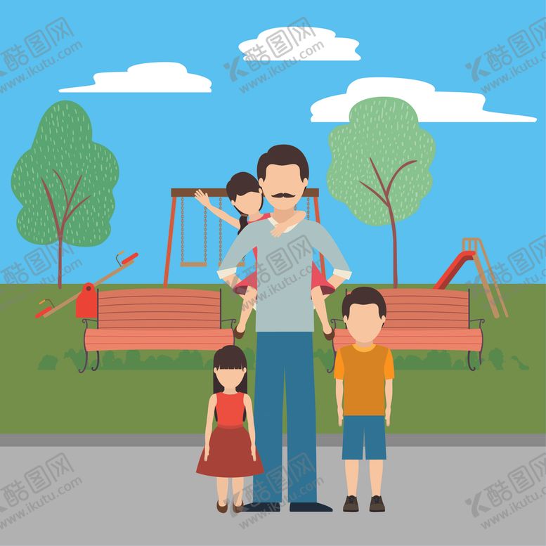 编号：88623110172235092505【酷图网】源文件下载-家庭成员生活插画