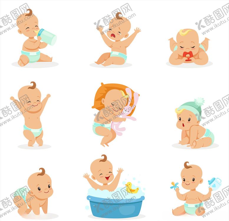 编号：82571410081330545312【酷图网】源文件下载-卡通婴儿