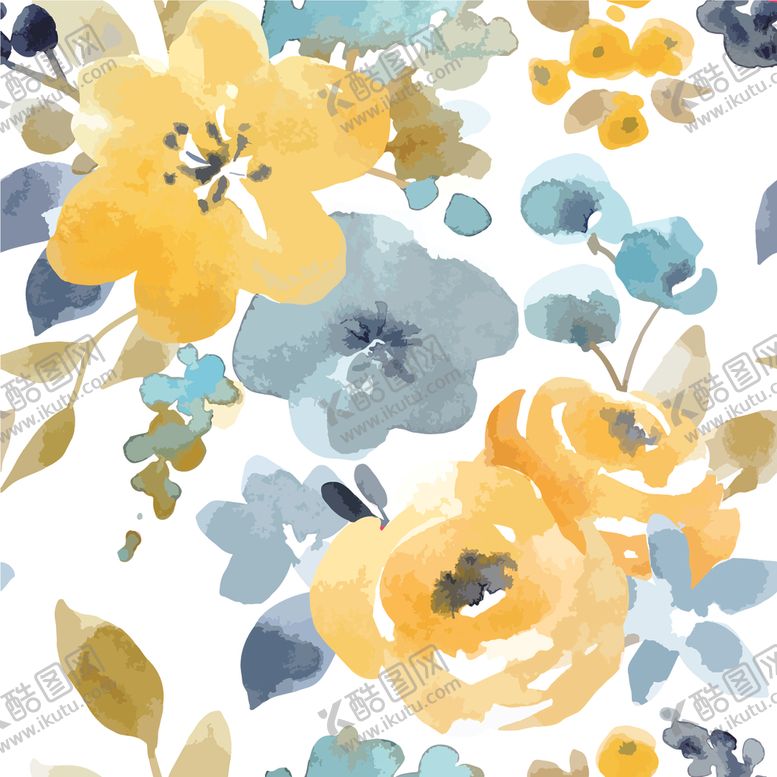 编号：72445711010759564862【酷图网】源文件下载-水彩花朵