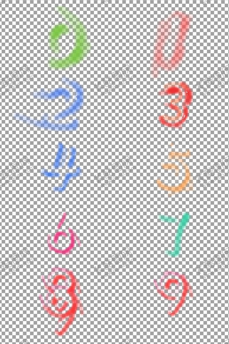 编号：44047906250535349107【酷图网】源文件下载-卡通数字
