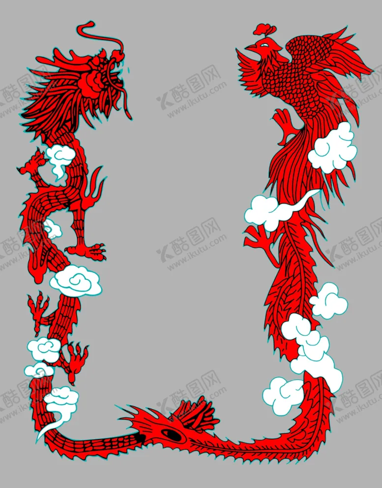 编号：10134207011314264987【酷图网】源文件下载-龙凤