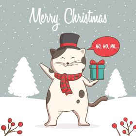 手绘猫