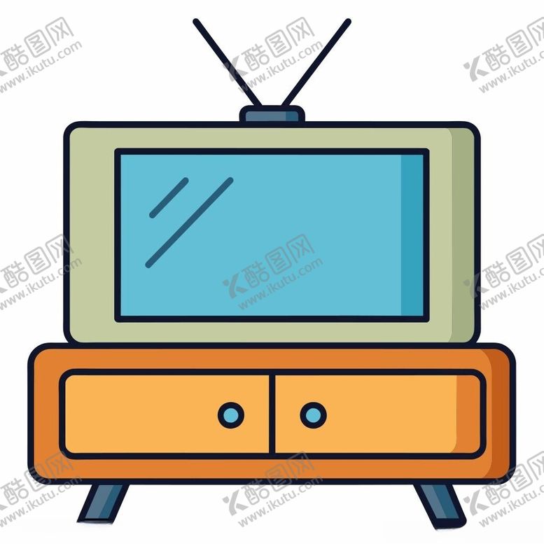 编号：88977501311419394483【酷图网】源文件下载-图标风格的电视柜