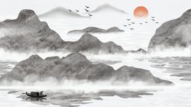 水墨插画