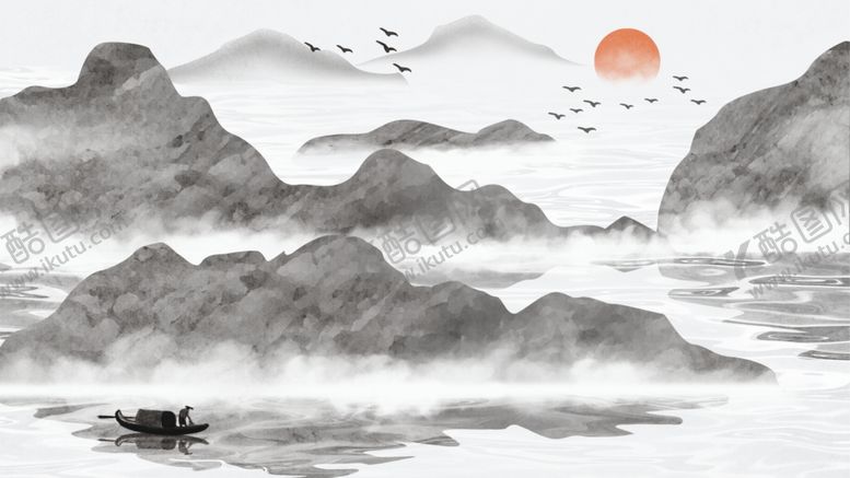 编号：98892706191201177639【酷图网】源文件下载-水墨插画