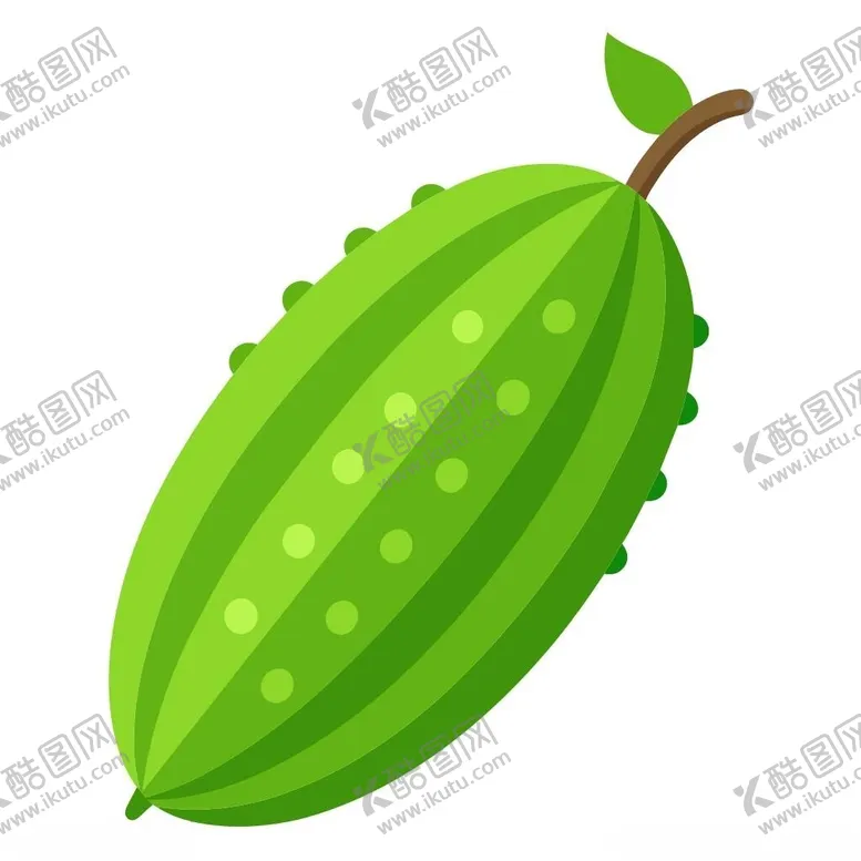 编号：15764502261249228160【酷图网】源文件下载-简单风格的苦瓜
