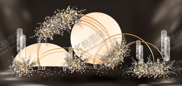 编号：68765906300748114386【酷图网】源文件下载-香槟色婚礼效果