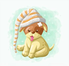 卡通小狗