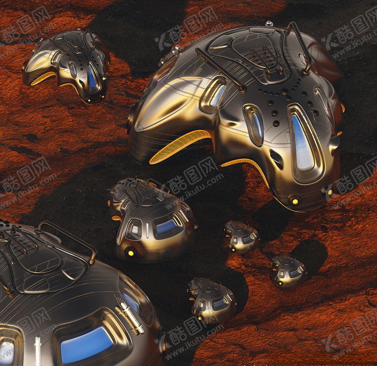 编号：29879510300912418794【酷图网】源文件下载-C4D特效设计科幻场景