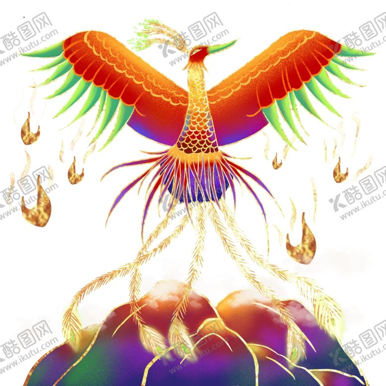 编号：25246004281323464333【酷图网】源文件下载-国潮凤凰插画