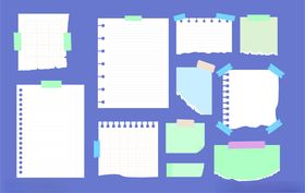 卡通便签与笔记本