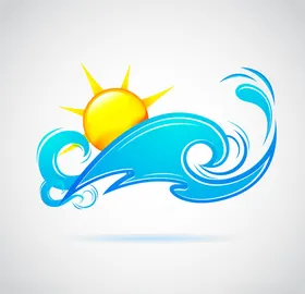 矢量沙滩元素