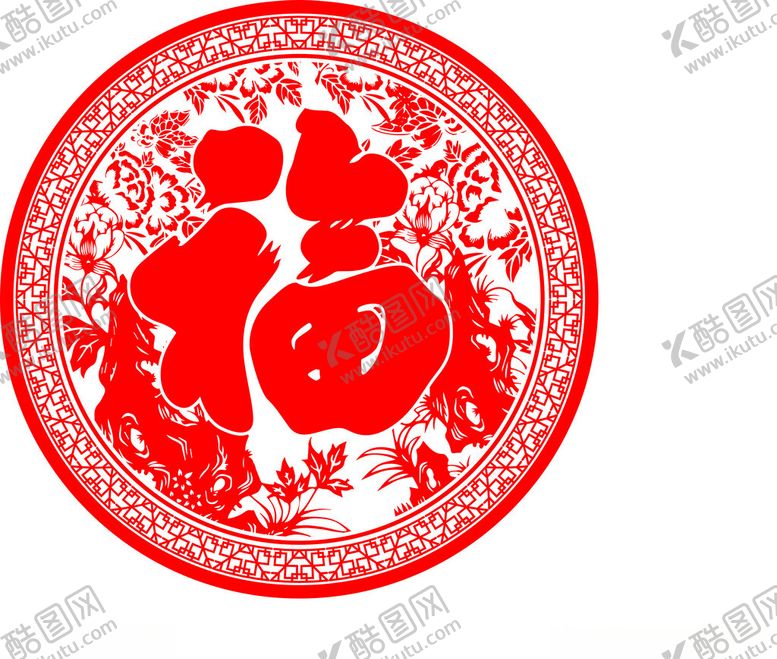 编号：20040702031212088978【酷图网】源文件下载-窗花