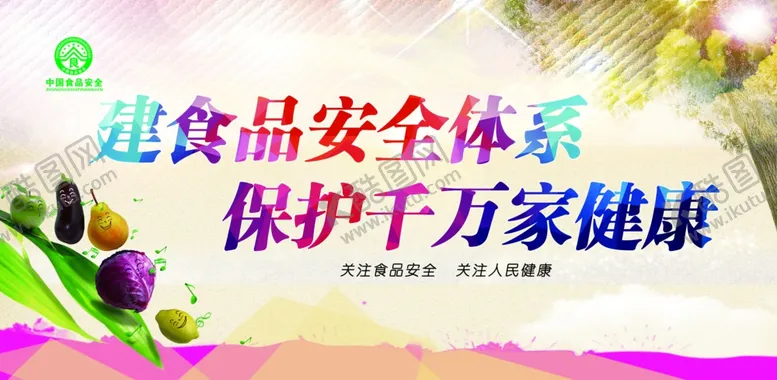 编号：64463110171553124018【酷图网】源文件下载-食品安全宣传展板设计